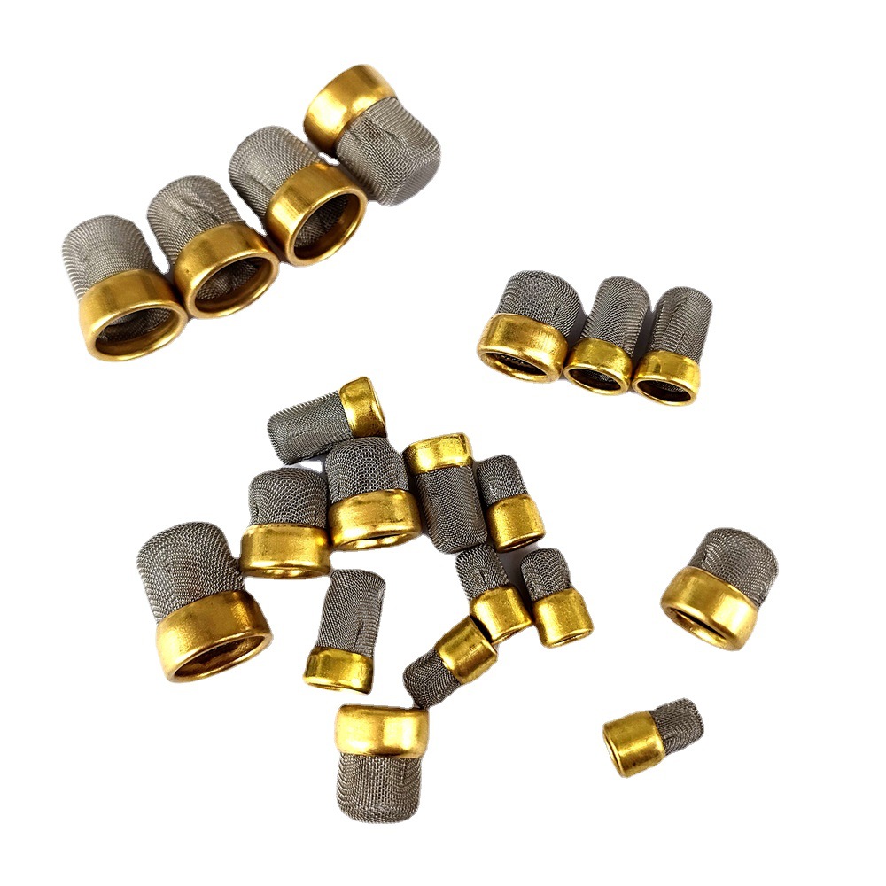 柴油机过滤网立边铜电磁阀包边9.5mm不锈钢转子泵过滤器高温耐用