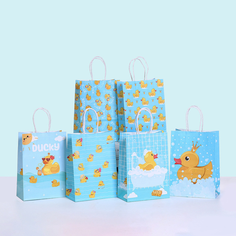 Little Duck Tote Bag Printed Bathing Duck Gift Bag Kraft Paper Bag Shopping Bag Export Wholesale Clothing Packaging Bag Little Duck Tote Bag Printed Bathing Duck Gift Bag Kraft Paper Bag Shopping Bag Export Wholesale Clothing Packaging Bag