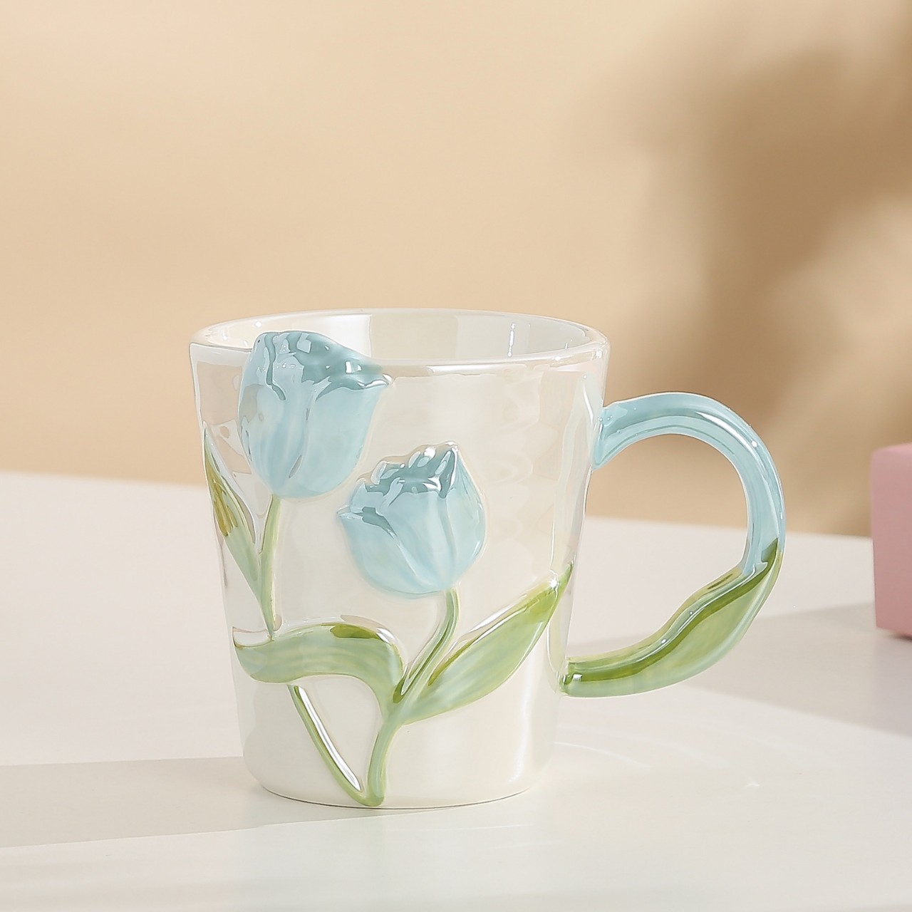 Pearl glaze blue