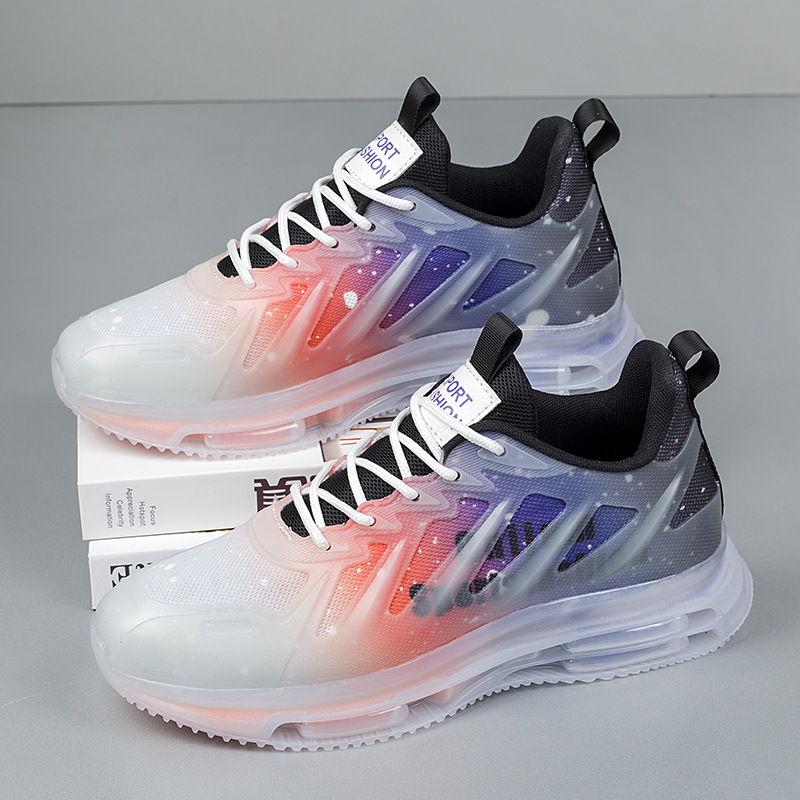 Zapatos de hombre de coco, superficie de malla transpirable, zapatos deportivos casuales, suela gruesa, aumento del colchón de aire, zapatos de moda de papá, venta al por mayor