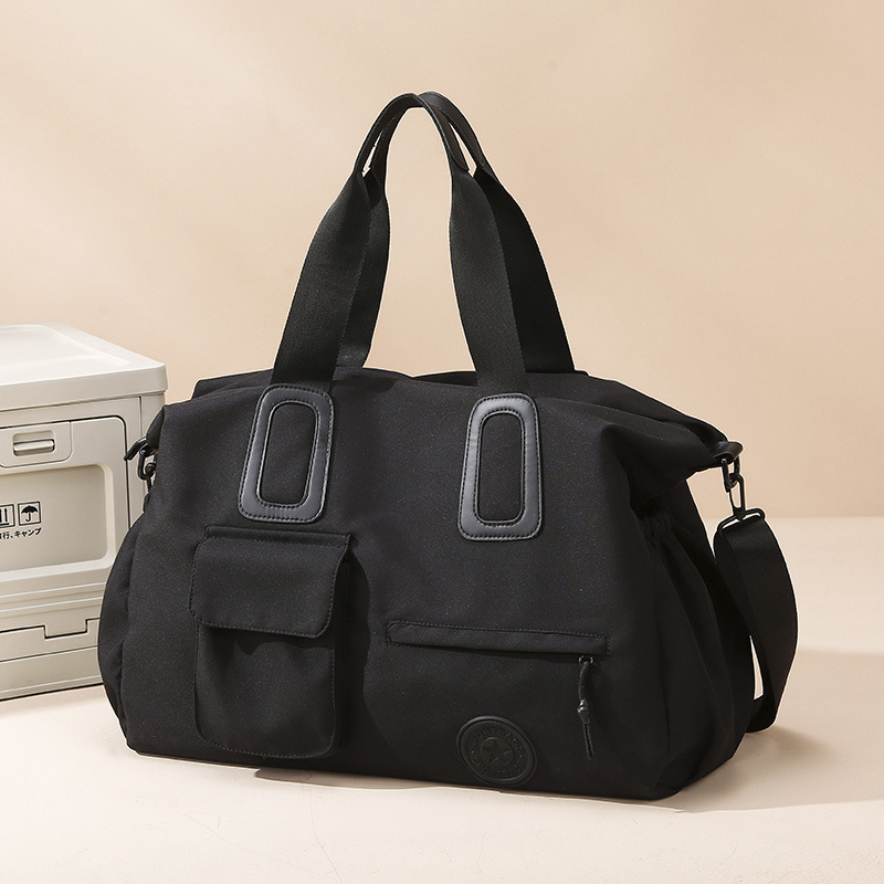 Bolsas de fitness transfronterizas casuales británicas simples bolsas de viaje de tela de Oxford de gran capacidad para salir bolsas de baño portátiles bolsas de equipaje