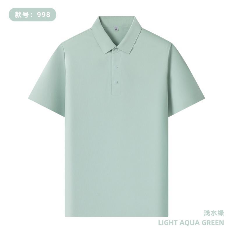 190 gramos de camisa polo sin costuras de Waffle personalizada LOGO uniforme de oficina de empleados impresión de bordado