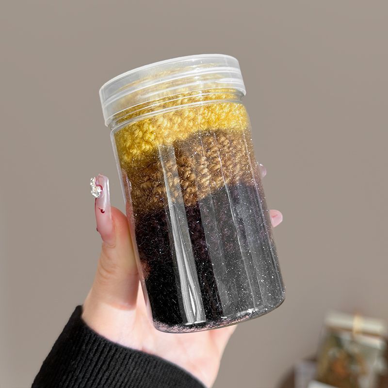 Temperamento de invierno y otoño lana gruesa anillo de cabello no daña cabello de alta elasticidad de banda de goma duradera cuerdas de cabello 2024 nuevo toque de cabeza