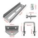 Cross-border hot sale boat trailer cross beam double-layer bracket kit 4-piece assault boat mobile car assembly 5