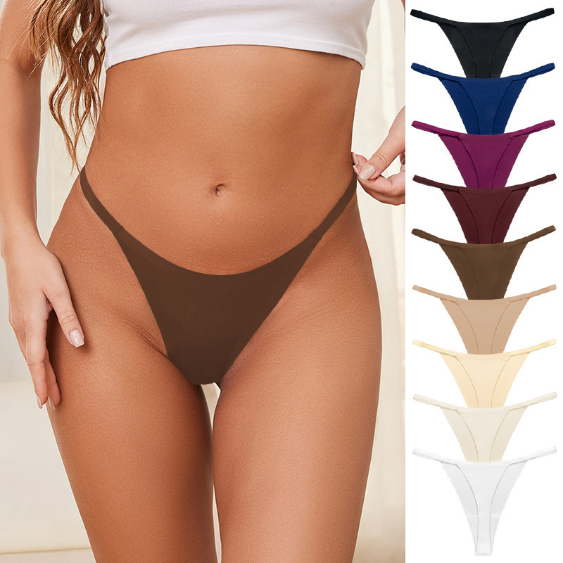 European and American Popular Sexy T-Shaped Fitness Underwear for Women, Breathable, Quick-Drying, Pure Cotton Crotch, Sexy Sports Seamless Thong for Women
