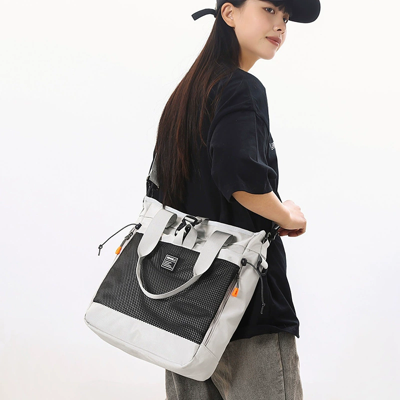 Capacious shoulder bag, study bag, one-shoulder bag for leisure