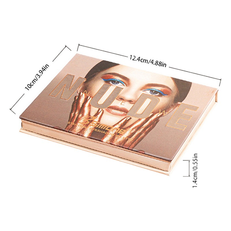 Paleta de sombras de ojos mate perlada de doce colores BSIMONE exclusiva para estudiantes y chicas, paleta de sombras de ojos en tonos tierra, atardecer
