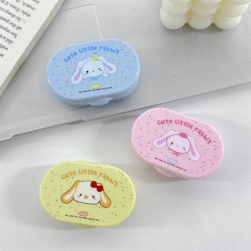Mend Dew Fish-Shaped Cute Contact Lens Case with Mirror, Simple Beauty Lens Case, Companion Care Box B126