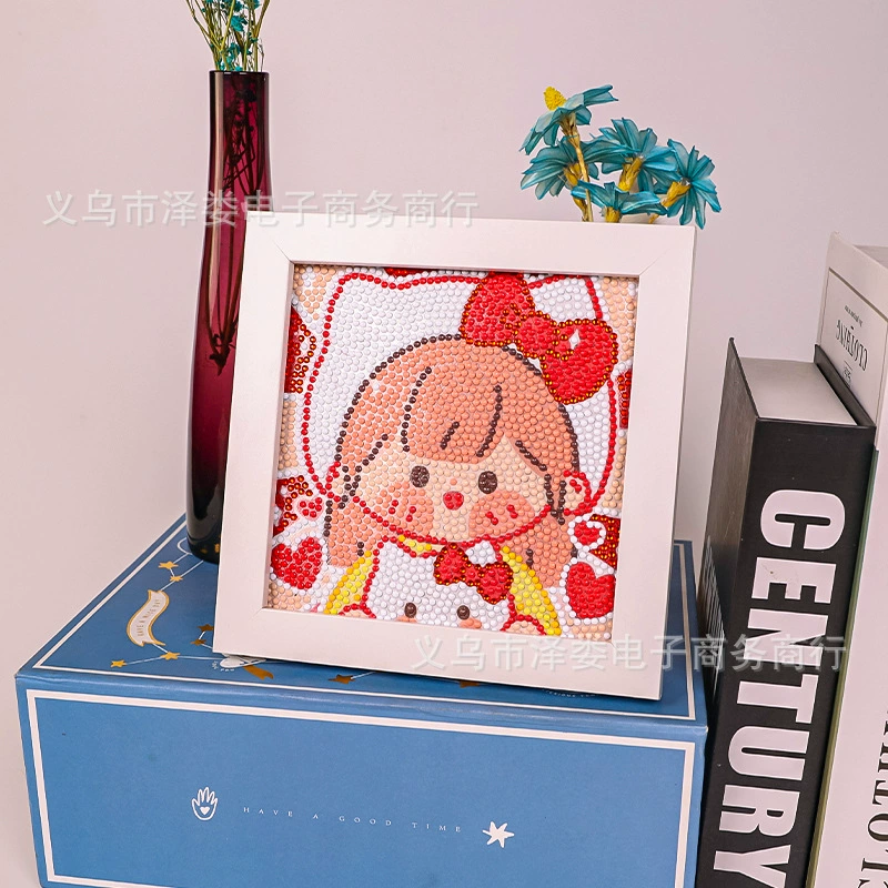 Набор для алмазной вышивки (Sanrio) Пикачу в раме, 17×17 см, комплект для полного стежка DIY