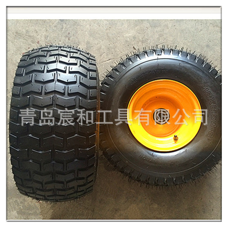 厂家推荐18寸8.50-8真空胎充气轮无内胎沙滩车高尔夫球车微耕机轮