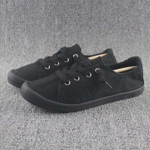Beauty Single Spring and Summer Girls Slip-on Shoes Soft Soled Flat Heel Memory Insoles Casual canvas Shoes Large Size Shoes