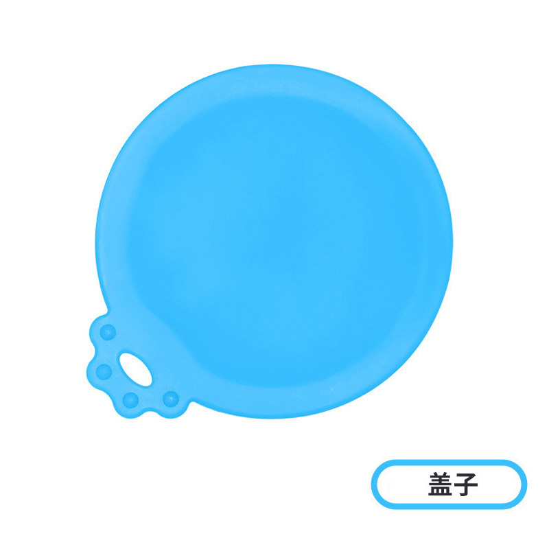 Gato puede cubrir cubierta de silicona fresca mascota perro puede cubierta de sellado universal cubierta de sellado puede cuchara