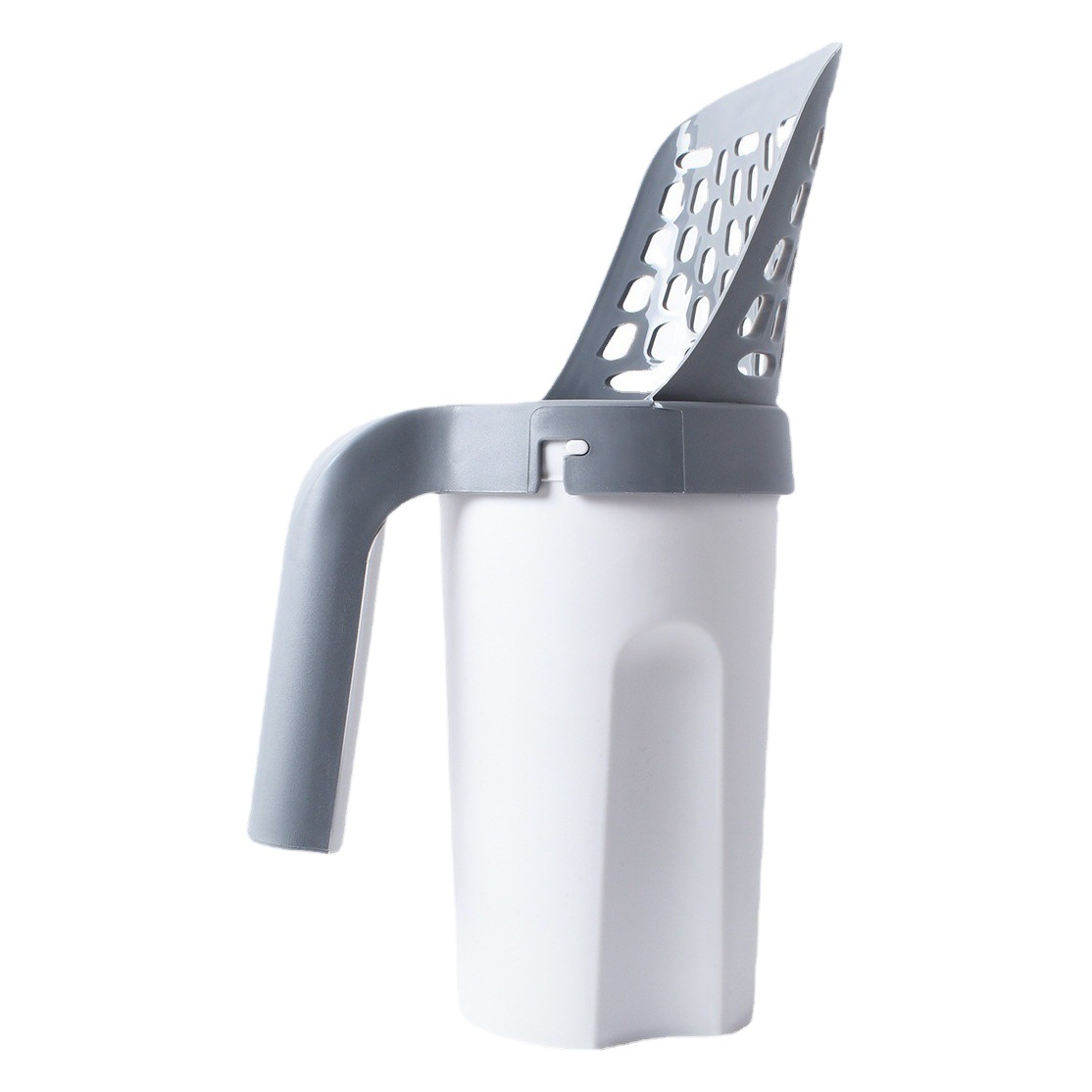 Palita para arena de gato integrada - Incluye bolsas de basura - Desmontable y fácil de limpiar - Para mascotas - Venta transfronteriza