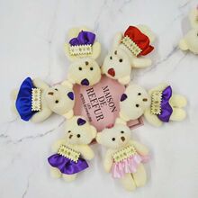 公仔玩具 泰迪熊 娃娃 小礼物花束促销熊 毛绒小熊 牌熊皇冠熊批