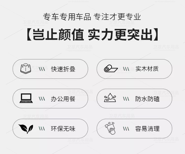 Suitable for Chery Jetour Traveler Shanhai T2, foldable car table, car travel dining table, car accessories modification