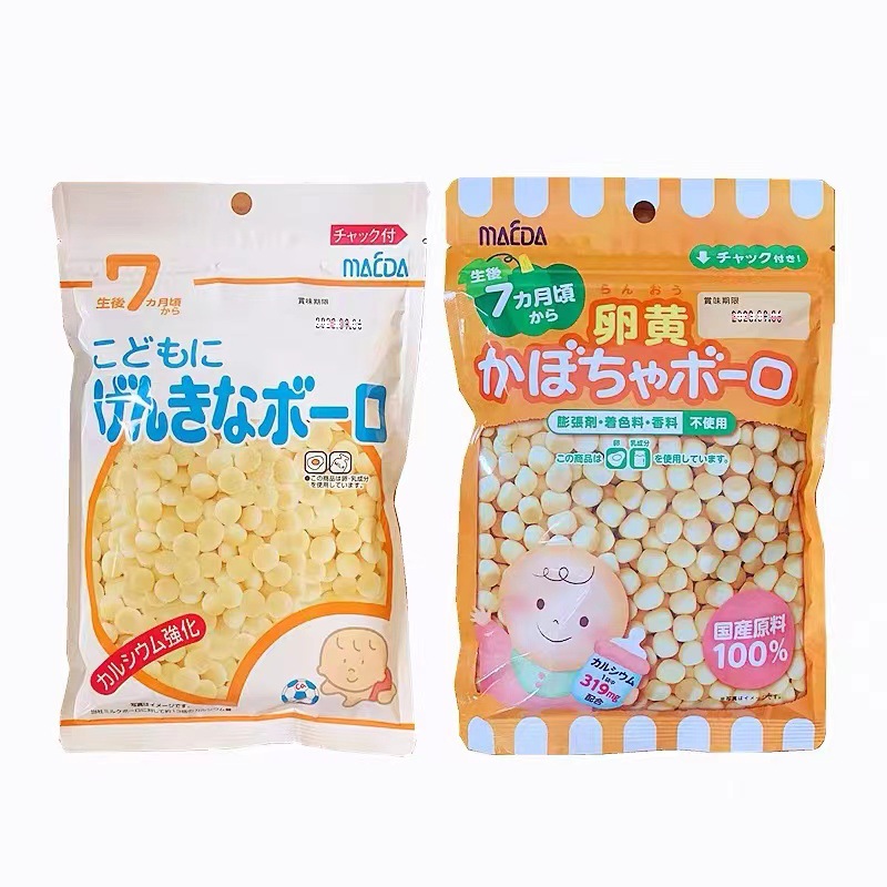 Japanese Imported Maeda Osaka Maeda Confectionery Baby Soluble Bean Small Steamed Bun Infant Snacks