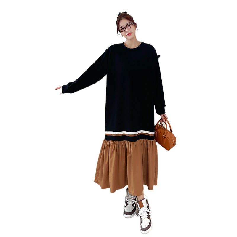  秋  L-3XL 大きいサイズ ワンピース