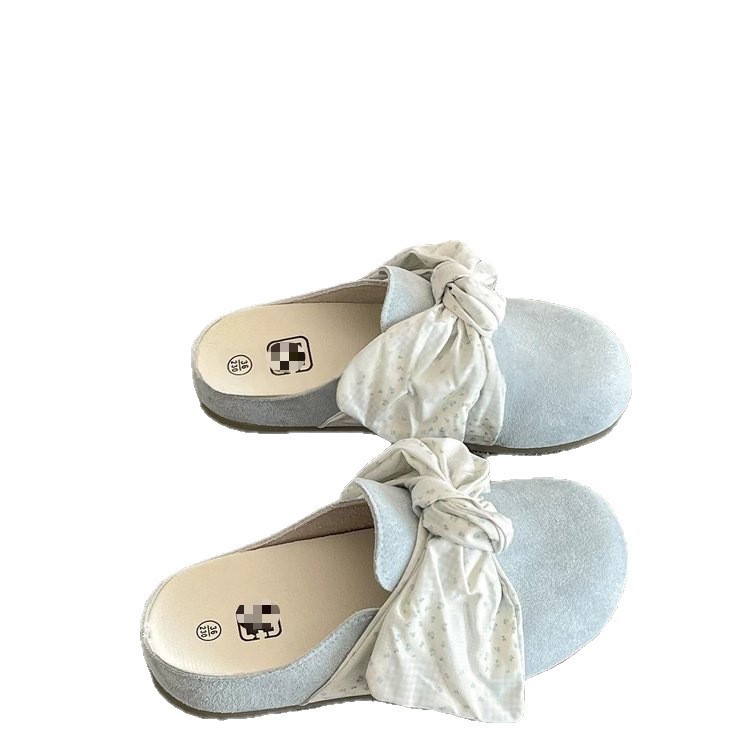 Zapatillas de cabeza de arco francés para mujeres con suela gruesa y transpirable Boerken medio zapatillas de verano 2026 zapatillas frías suaves