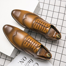 极速发货 3192男士小方头皮鞋英伦休闲单鞋 系带男鞋子shoesDRESS