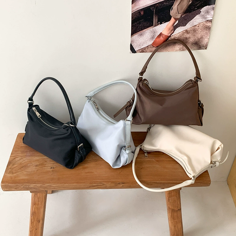 Новая нейлоновая сумка для подмышек, большая вместительная модная сумка через плечо для студентов колледжа, простая японская и корейская сумка