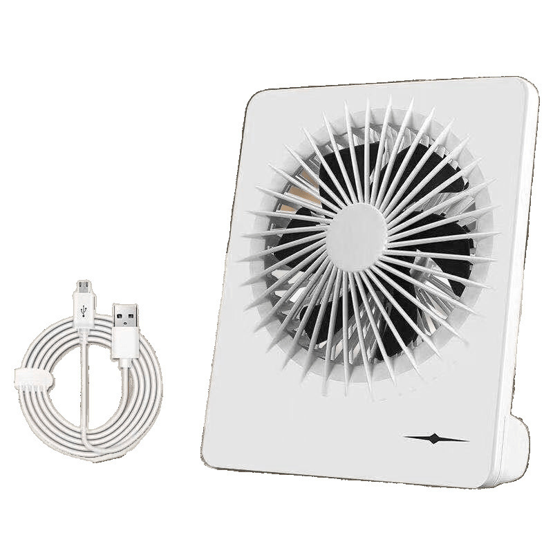 Carga de ventilador pequeño Escritorio de oficina Carga de dormitorio de estudiantes Mini ventilador enchufable de doble propósito Fábrica silenciosa Una pieza al por mayor