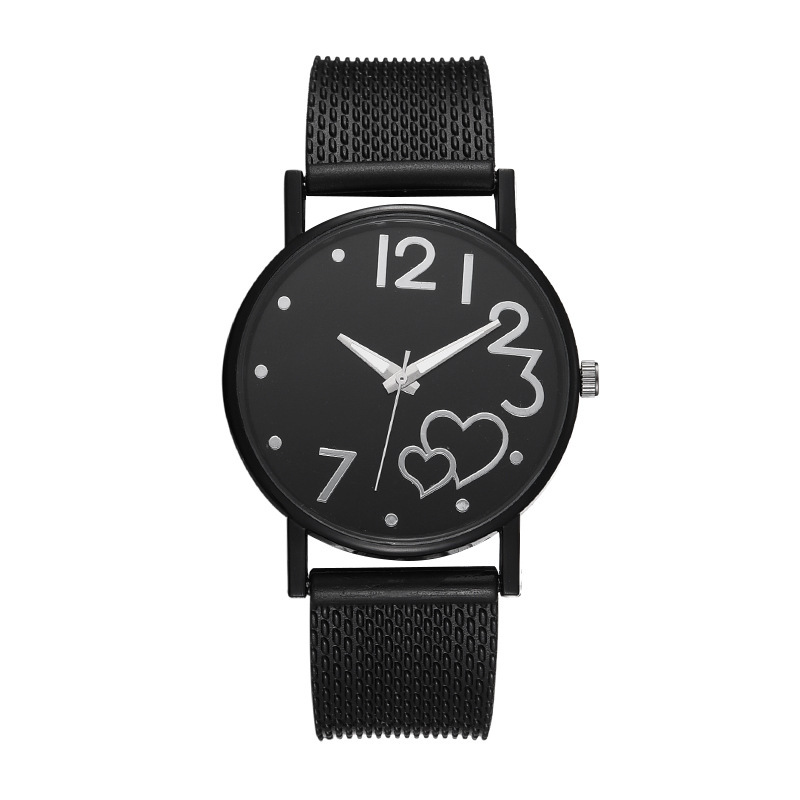 Quartz Movement Casual Solid Color Buckle Quartz Women's Watches