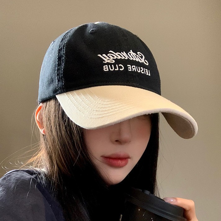 일본과 한국 스타일 편지 자수 캐주얼 빈티지 패션 올 매치 스트리트 여행 소프트 탑 캡 야구 모자 새로운 스타일