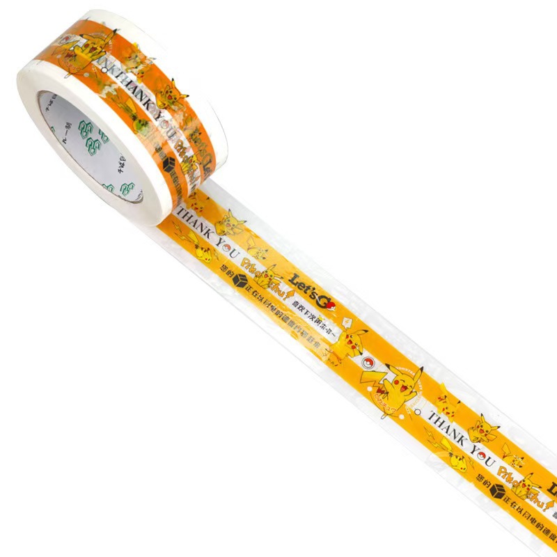 Thankyou cinta adhesiva de embalaje rosa, sello de red, cinta de sellado, cinta de impresión de dibujos animados, fabricante al por mayor