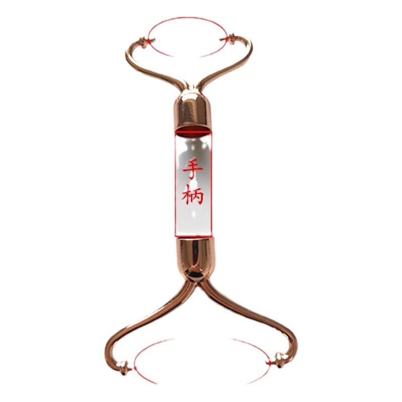 Jade Roller Massager Stand Crystal Face Slimming Device Pink Crystal Zinc Alloy Roller Shaping Beauty Instrument