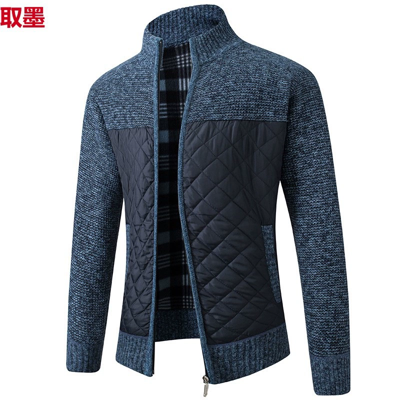 Winter warm fashionable jacket, knitted sweater, keep warm cardigan