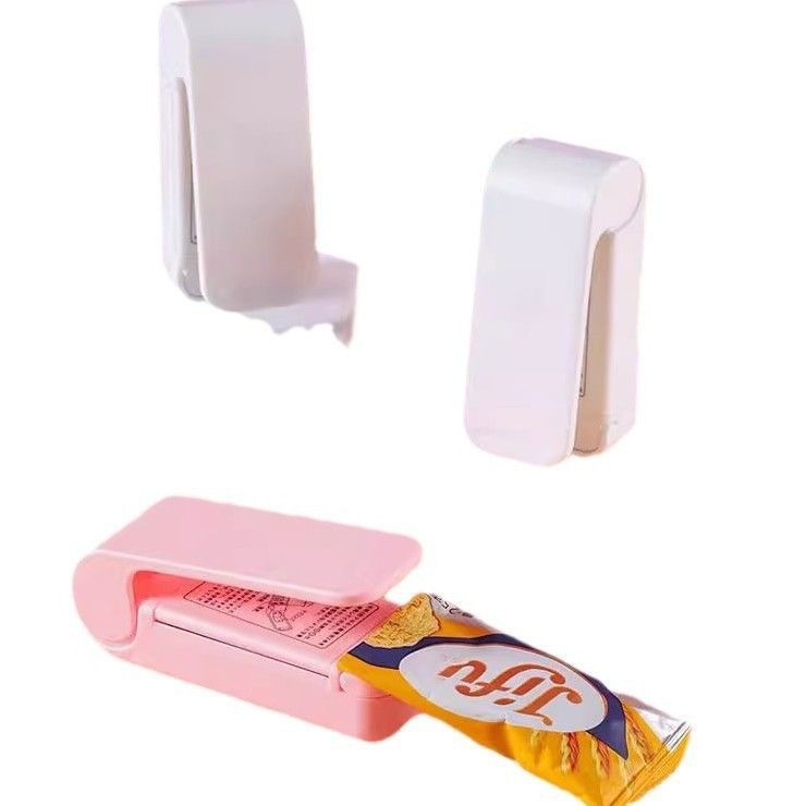 Mini máquina de sellado de bocadillos, máquina de sellado manual doméstica, máquina de sellado de bolsas de plástico portátiles, máquina de sellado térmico de presión manual pequeña