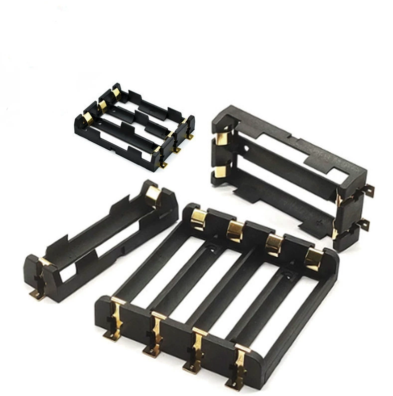 Коробка для батареи 18650, одинарный/двойной/тройной/четверной SMT-патч, прямой штекер, держатель для батареи 1~4 SMD