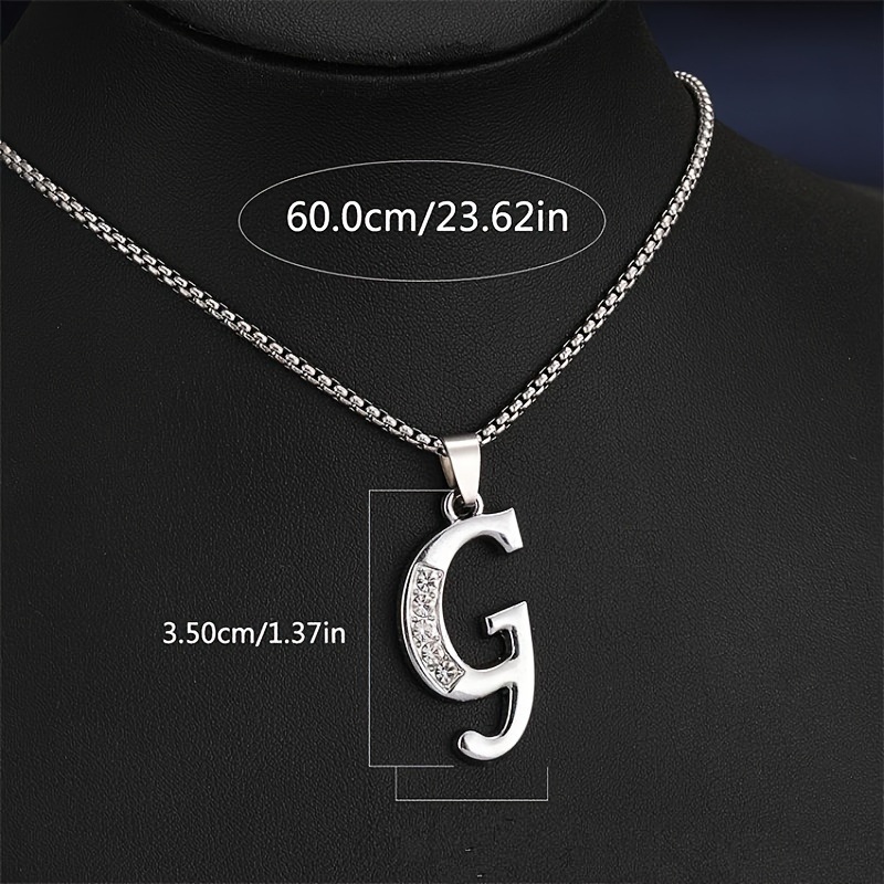TEMU transfronterizoPendent Collares A a D con Sparkling