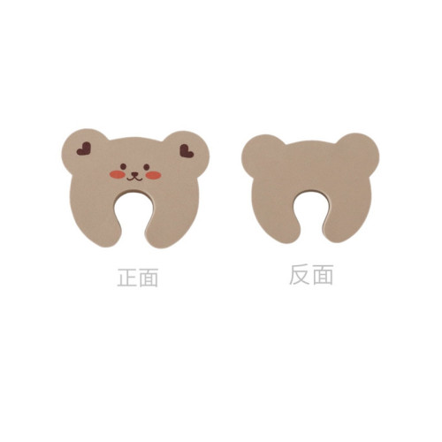 ins Korean bear door handle anti-collision children's room anti-pinch safety door stop bedroom door closing artifact