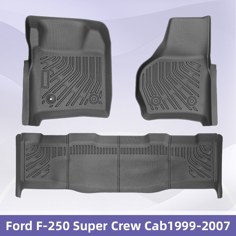 Para Ford F - 250 super cabina 1999 - 2007 TPE Foot Pads 3D todo el tiempo