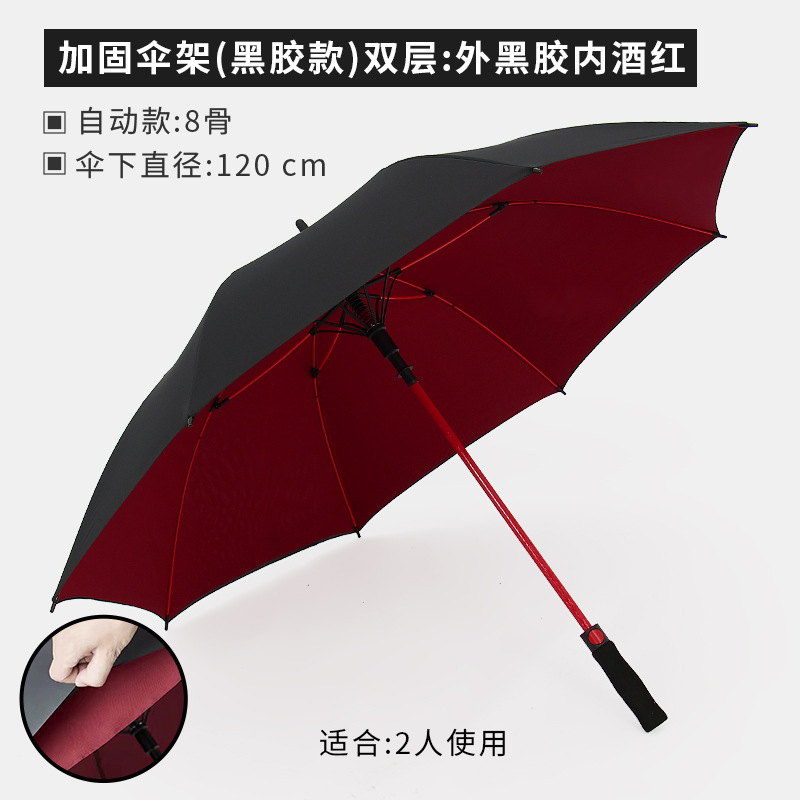 ゴルフ傘 長柄 大型 厚手傘 カスタム印刷 広告傘 メンズ 特大 直傘 耐風雨