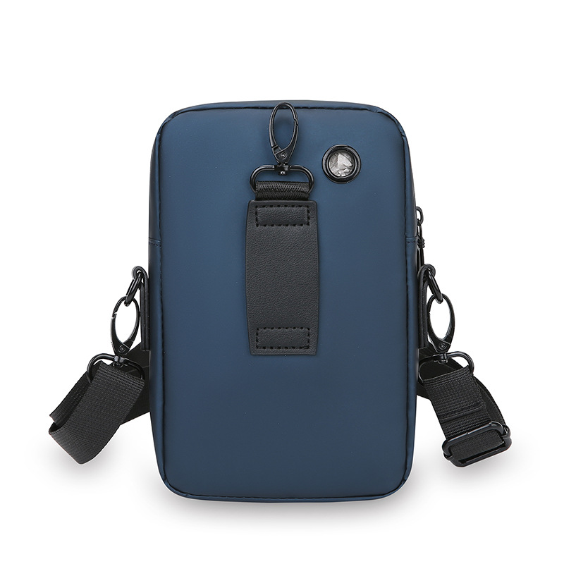 2025 primavera nuevo estilo hombre riñonera vertical impermeable y resistente al desgaste casual todo-fósforo monedero deporte bandolera