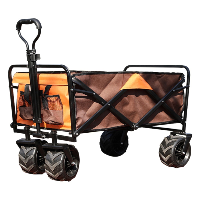 新型屋外キャンピングカー折りたたみキャンプ小型トレーラーキャンプトロリー軽量折りたたみ簡易トロリー