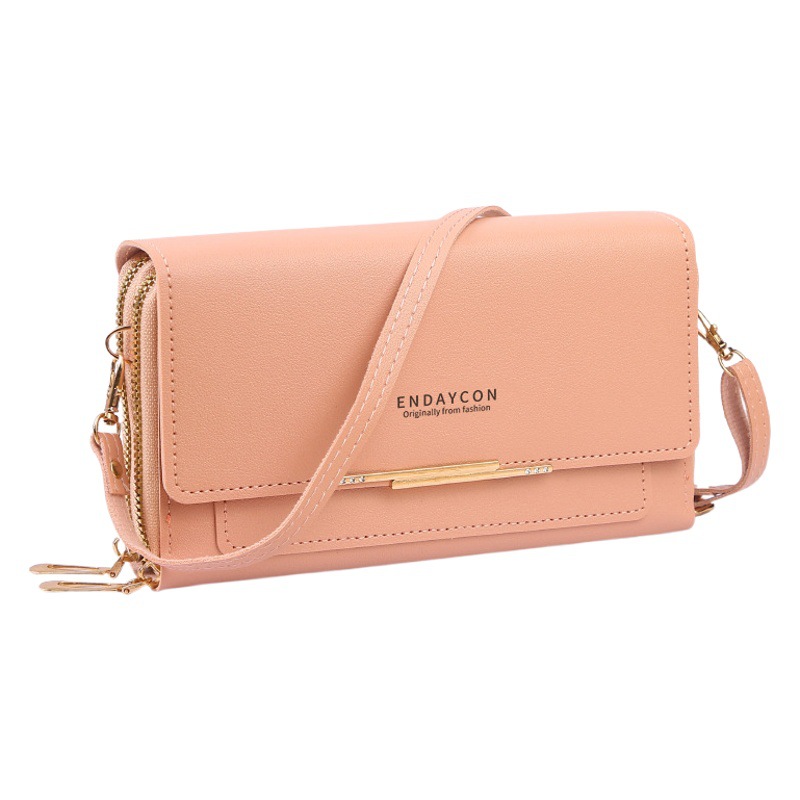 2026 New Model Women's Wallet Korean Style Multifunctional Shoulder Bag Medium-Long Clutch Bag Coin Purse Factory Direct Sale