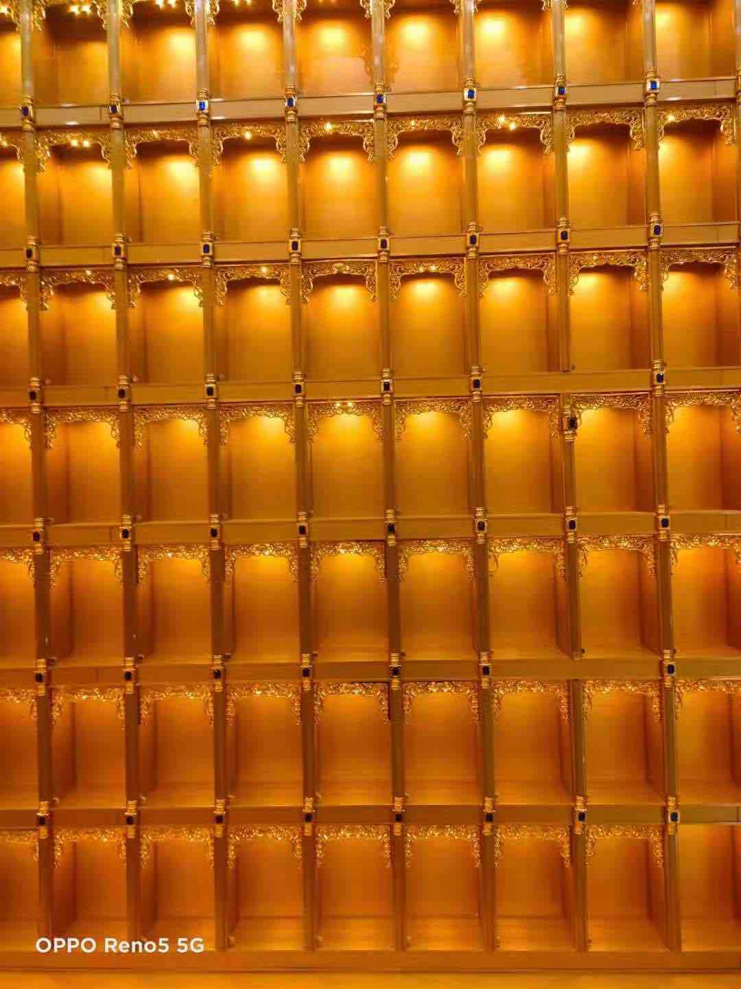 鋁合金佛龛批發 寺院千佛殿 萬佛牆 佛龛吊頂裝修 牌位架