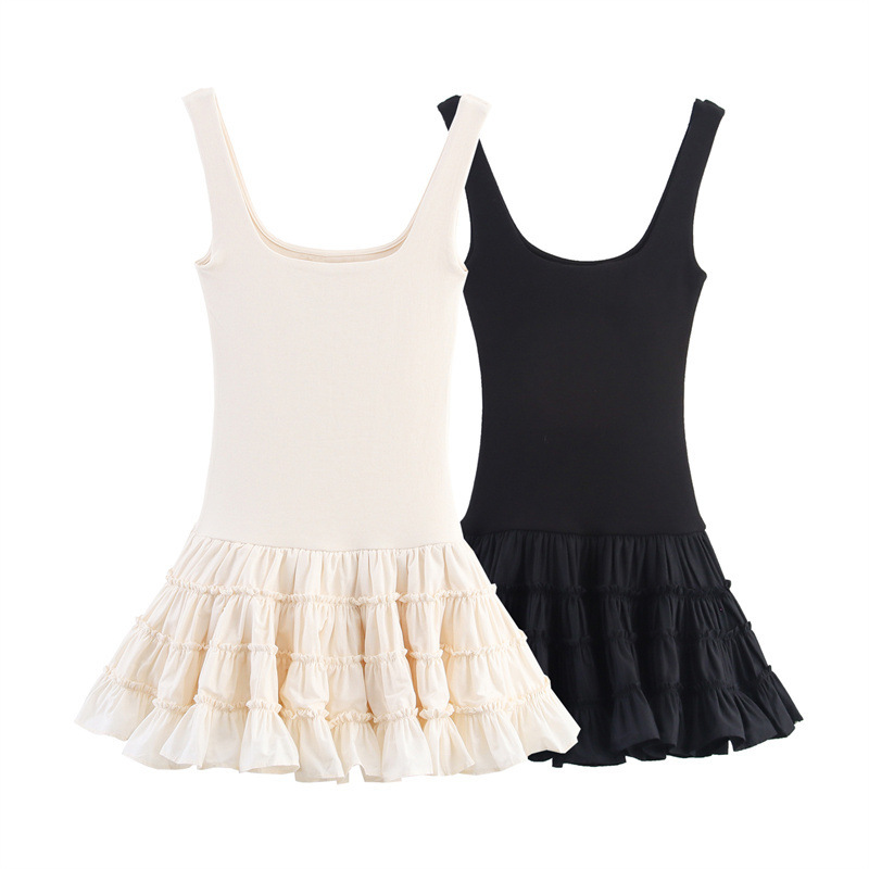 Foreign Trade Wholesale Fluffy Patchwork Dress 4174801 Foreign Trade Wholesale Fluffy Patchwork Dress 4174801