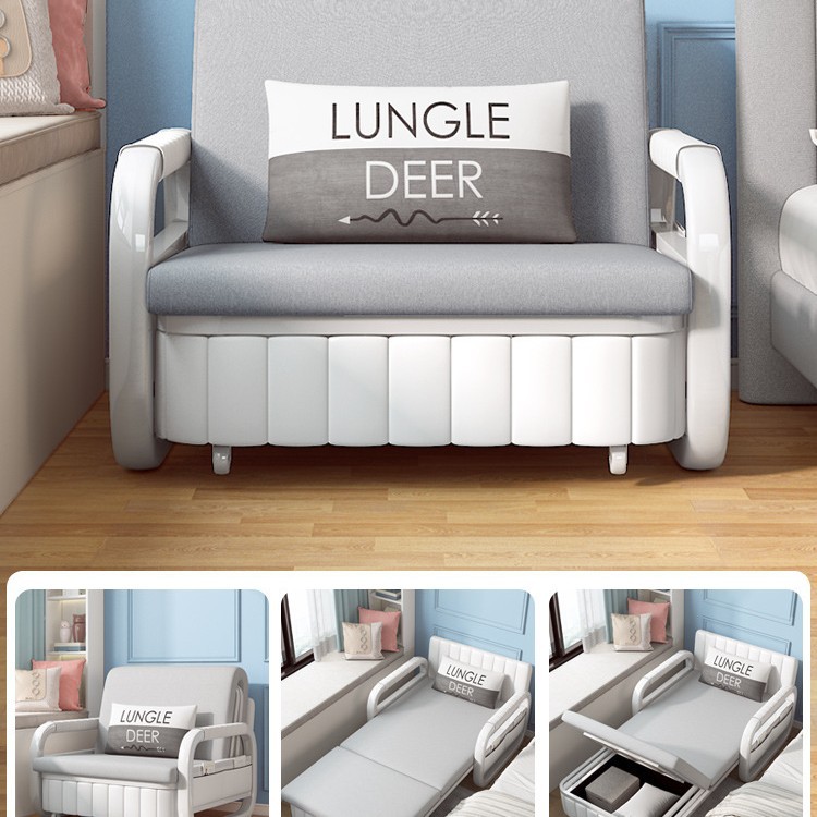 Sofa Bed Dual-Purpose Multi-Functional Retractable Foldable Bed Single Double Small Apartment Living Room Bedroom Separate Sleeping Room