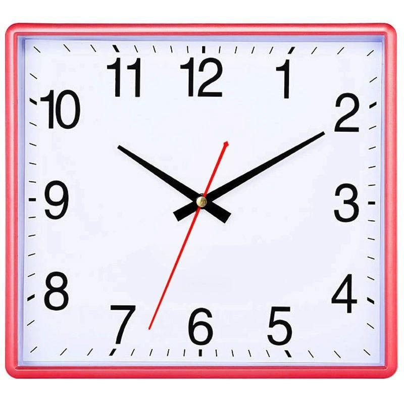 Square electronic fashionable quartz wall calendar