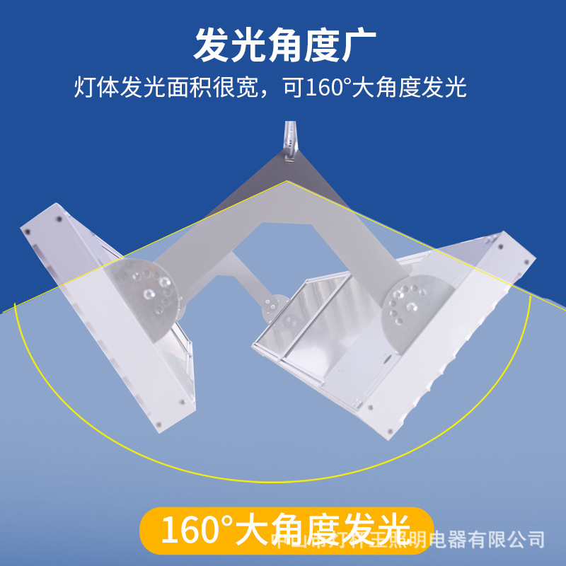 lámpara especial para el estadio de bádminton, estadio de baloncesto, estadio de tenis de mesa interior, lámpara LED antiresplandor de panal sin sombra