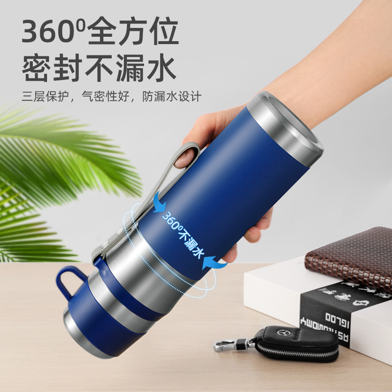 Jiakang 316 taza de vacío de acero inoxidable de grado alimenticio té Oficina de separación hervidor Todo el acero presionando té fugas gran capacidad