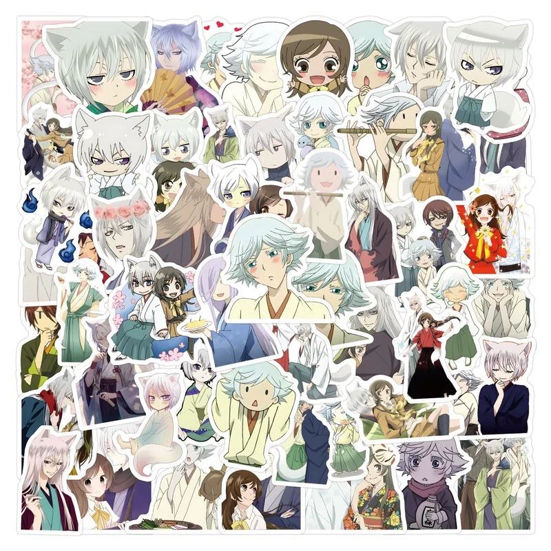 60 новых наклеек из аниме Kamisama Kiss граффити, декоративные наклейки для скейтборда и cups, водостойкие наклейки оптом