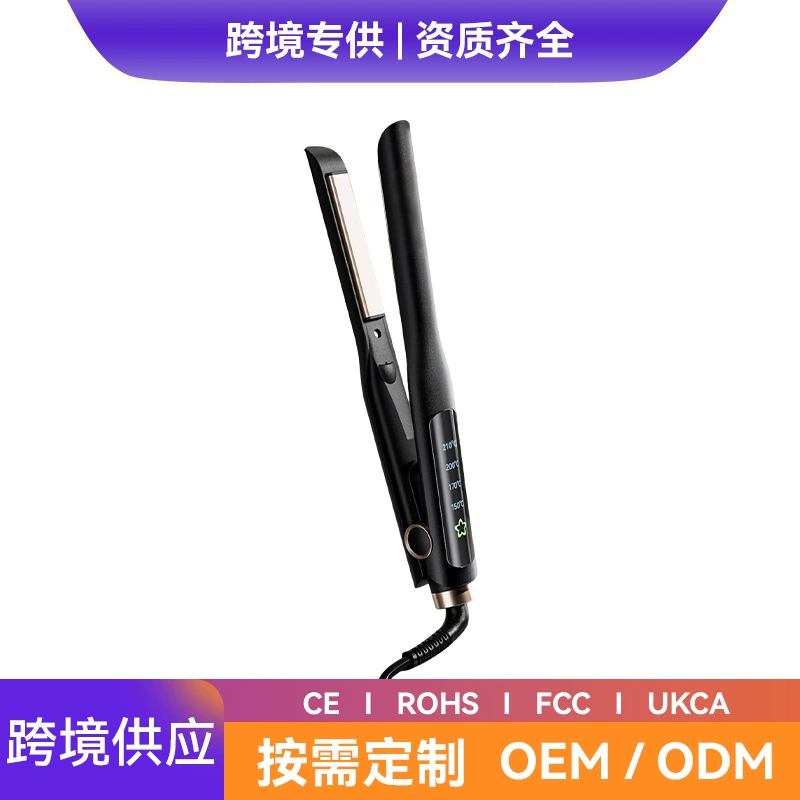 Индивидуальная трансграничная мини-электрическая шина для выпрямления волос с отрицательными ионами, быстрый нагрев, выпрямление волос, щипцы для завивки, умный выпрямитель двойного назначения