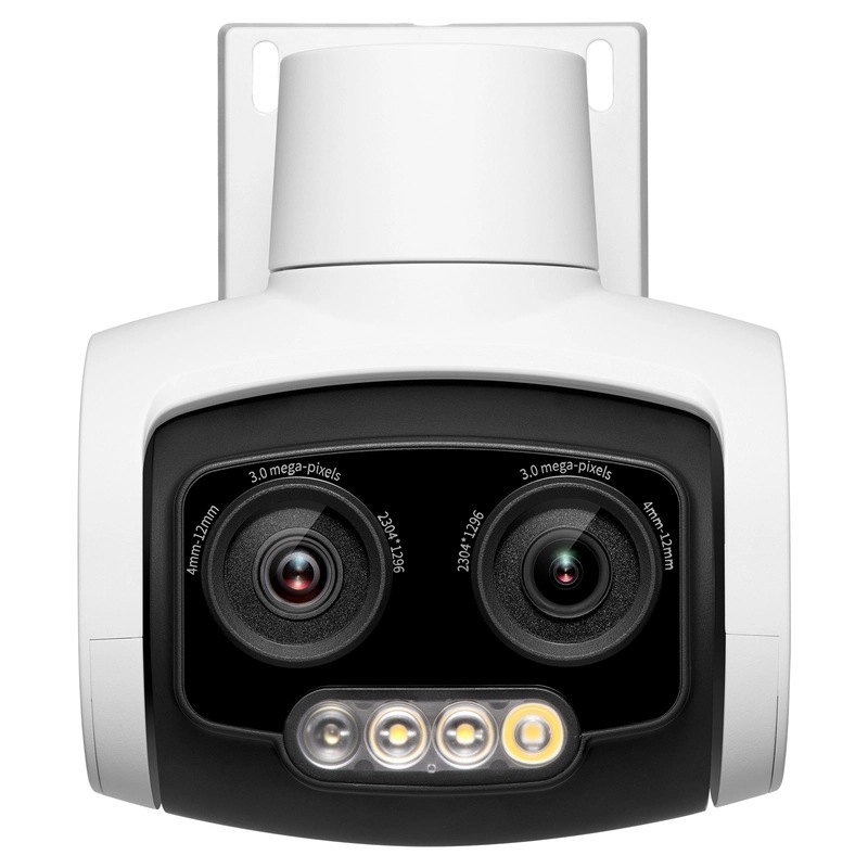 TPTL-IPC637P双目变焦版双目变焦PoE全彩有线室外球机POE双目球机