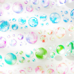 Bubble party PET die-cut tape dream color bubble hand account DIY decoration landscaping material