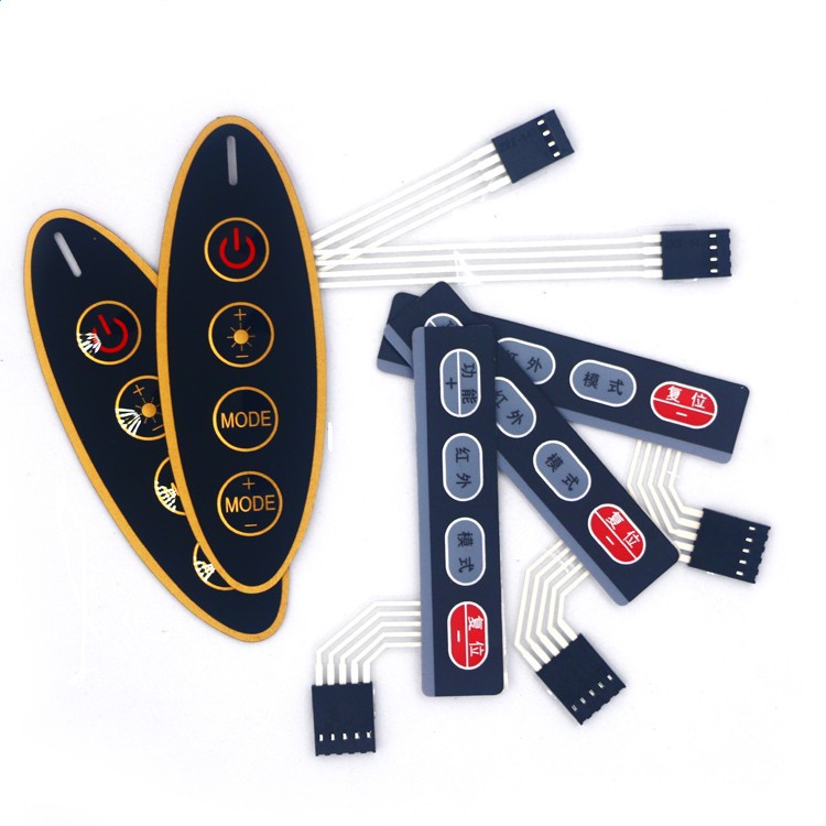 磨砂按键鼓包面贴 pvc塑片 包装机控制器面板 发货及时